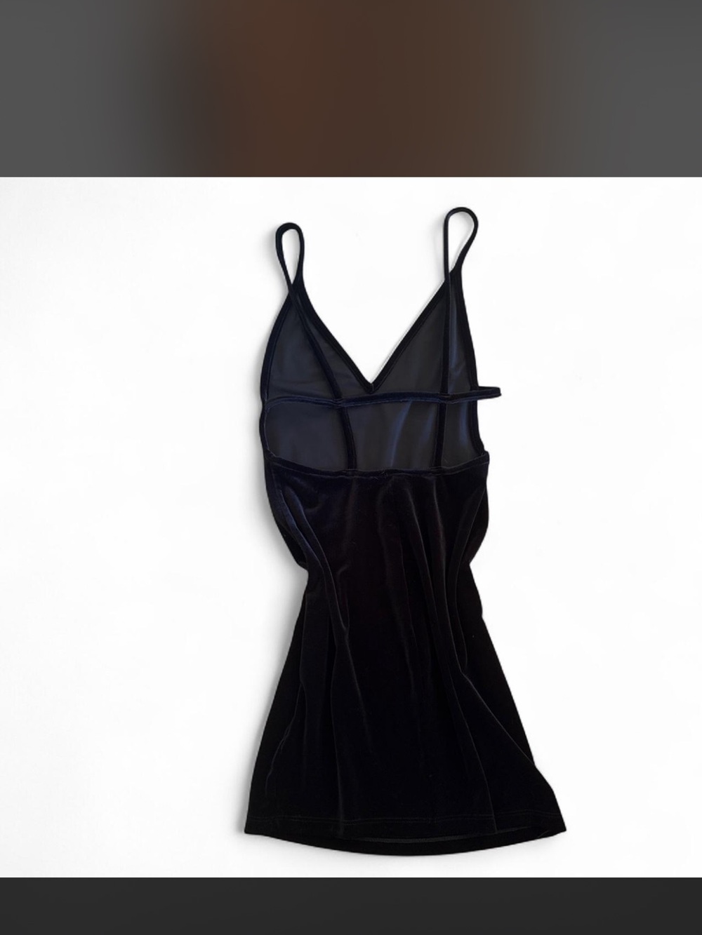Black Velvet Slip Dress
